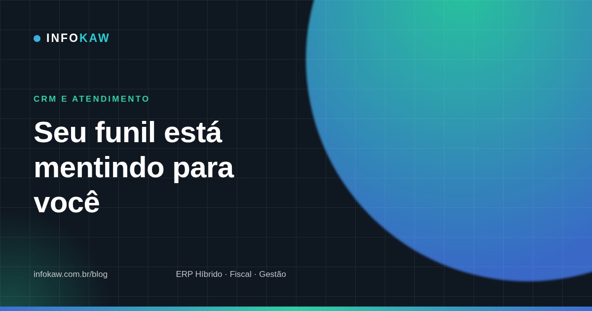 Funil de vendas que não mente: etapa tem que descrever evidência, não sentimento