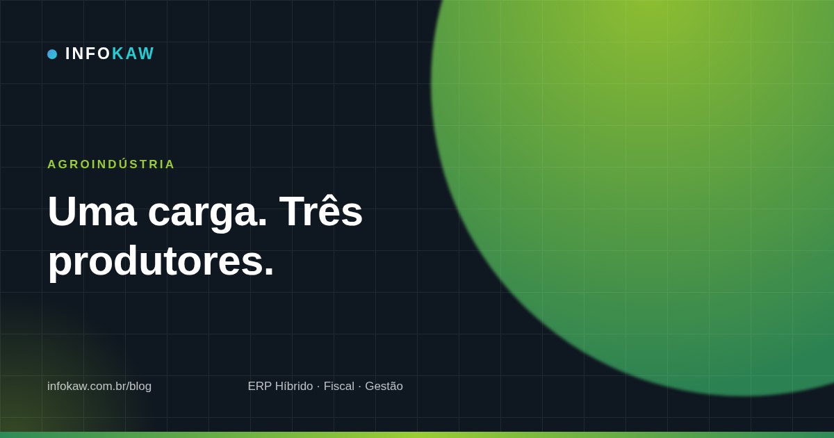 Uma carga, três produtores: o rateio da nota de pesagem quando a terra é de parceria